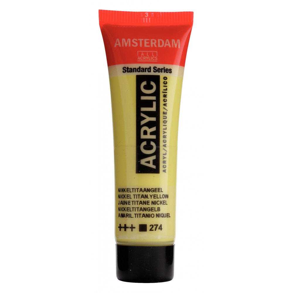 Akrylmaling Amsterdam 20 ml - Nikkel Tit.Ylw - Akrylfarver, Kunstnerfarver