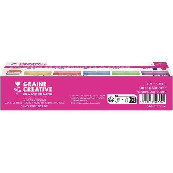 Flytande färg för ljus 5-pack Flytande färg för ljus 5-pack