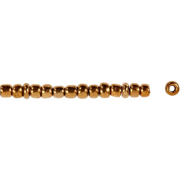 Rocaillepärlor 3 mm Bronze 25 g Rocaillepärlor 3 mm Bronze 25 g