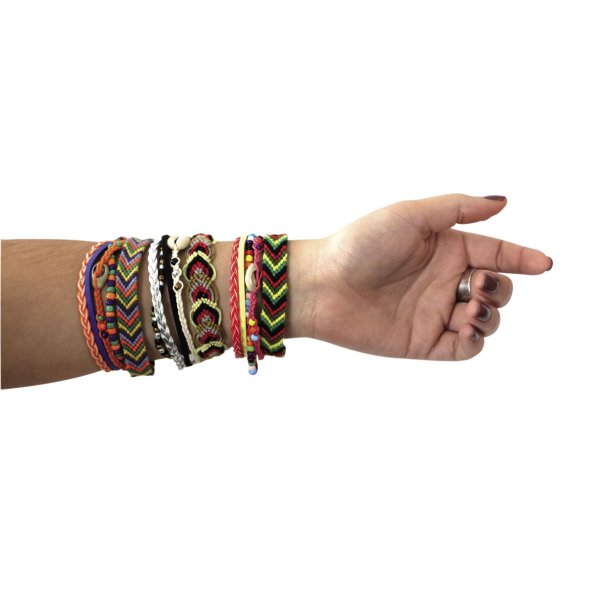 Set för brasiliansk armband med 5 armband och instruktioner Set för brasiliansk armband med 5 armband och instruktioner