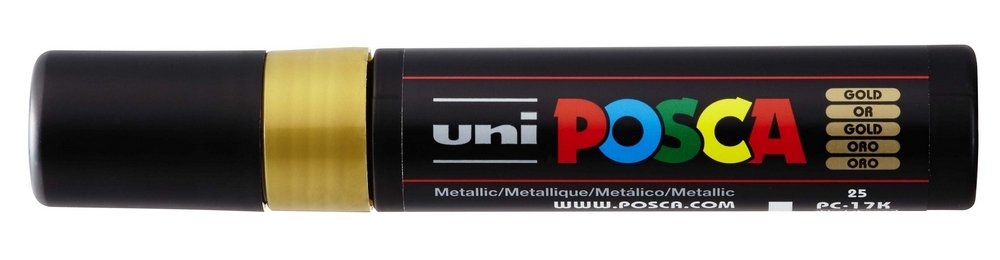 Uni Posca PC-17K - Gold (810) - Posca-penne, Markers, Penne, Penne, kridt & tusch