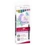 Tombow ABT dobbeltbørstepen pastel 6-pak Tombow ABT dobbeltbørstepen pastel 6-pak