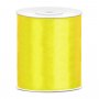 Satinband - 25 m - Gult - Bredd: 100 mm