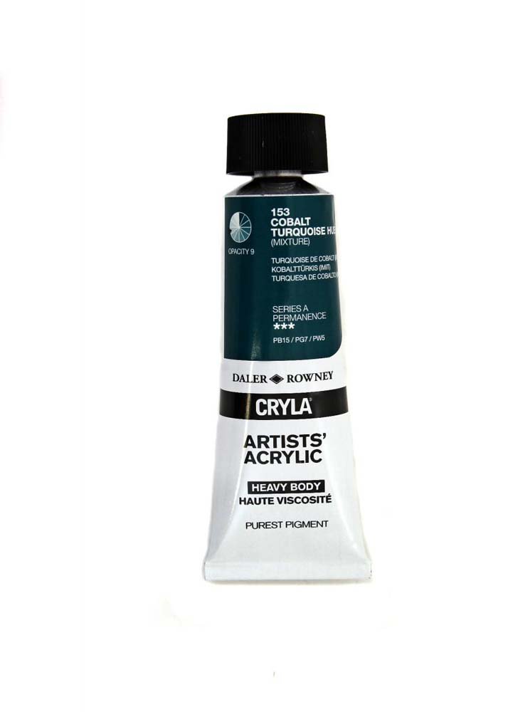 Akrylmaling Cryla 75 ml - Cobalt Turq (Hue) - Akrylfarver, Kunstnerfarver