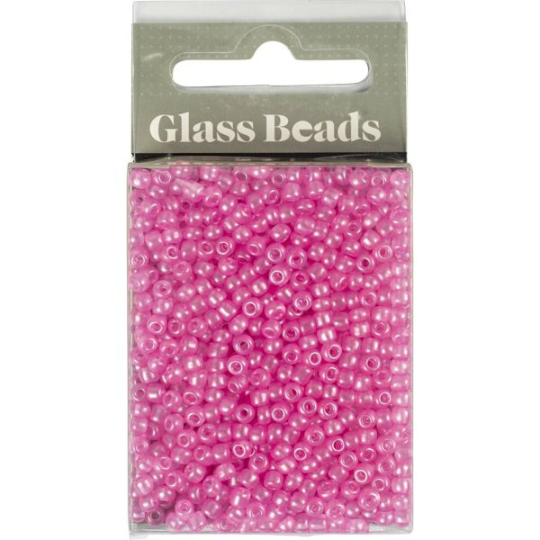 Rocaillepärlor 3 mm Ljusröd 25 g Rocaillepärlor 3 mm Ljusröd 25 g