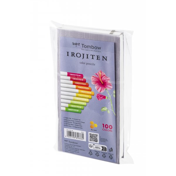 Tombow Irojiten bind 8 fluorescens 1 farveblyanter 10-pak