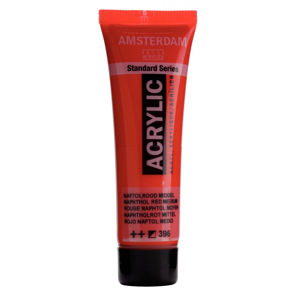 Akrylmaling Amsterdam 20 ml - Naph.Red Med - Akrylfarver, Kunstnerfarver