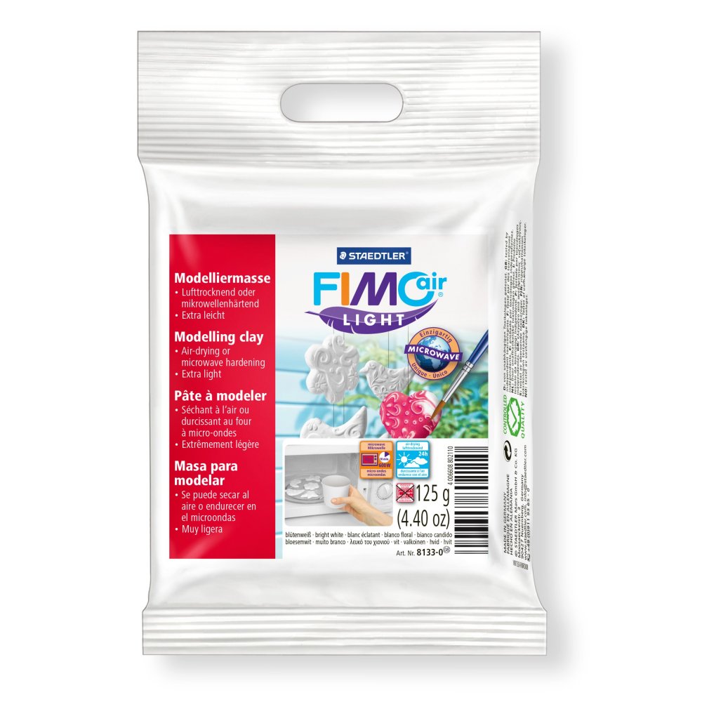 Modellervoks Fimo Air Light 125g - Hvid - Fimolera, Modellere, Hobbyartikler til børn, Hobbymateriale, Håndværk
