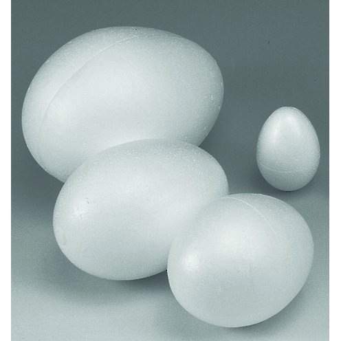 Styrofoam egg 200 mm - delbart