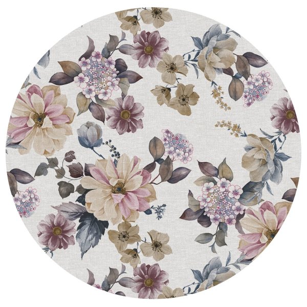 Vaxduk med Blommor motiv - Ljung