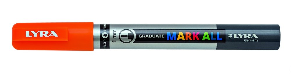 Mark All 1 mm Orange - Lyra Mark All, Markers, Penne, Penne, kridt & tusch