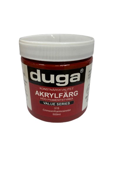 F�rg akryl 500ml -Karmosinr�d