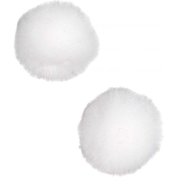 Pompomer - vit - 100 st Pompomer - vit - 100 st