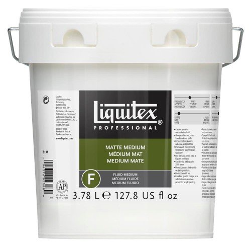 Liquitex Akrylmedium 3,78 liter - Mat - Akrylmedier, Malermedium, Fernis og kunstner medier til kunstmaling