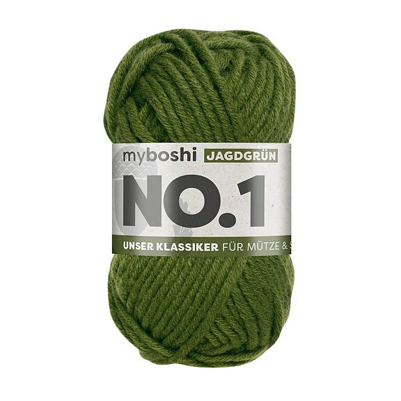 Myboshi No.1 - 50 g - Fyrregrøn - Myboshi garn, Garn, Strikke, hækle, knytte og væve