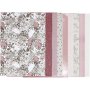 Vivi Gade designpapir i blokker - beige/rosa - 24 ark