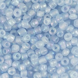 Rocaillepärlor 4 mm Ljusblå mitt 25 g Rocaillepärlor 4 mm Ljusblå mitt 25 g