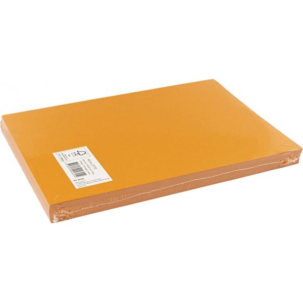 Färgad Kartong - orange - A4 - 180 g - 100 ark Färgad Kartong - orange - A4 - 180 g - 100 ark