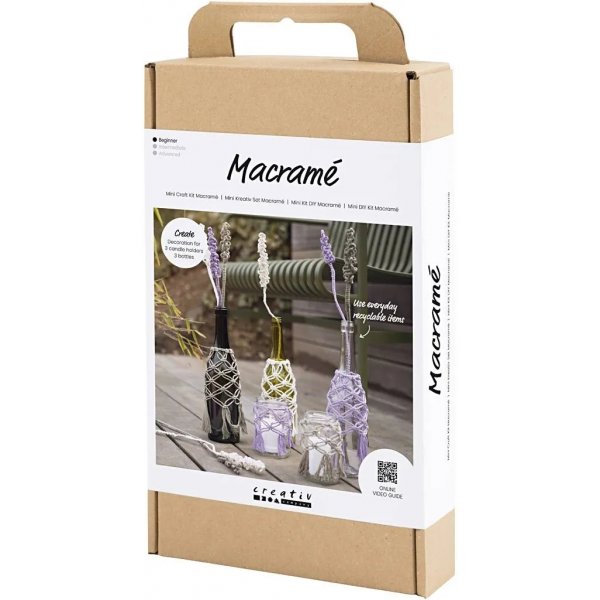 DIY Kit Makramé, Glasdekoration DIY Kit Makramé, Glasdekoration