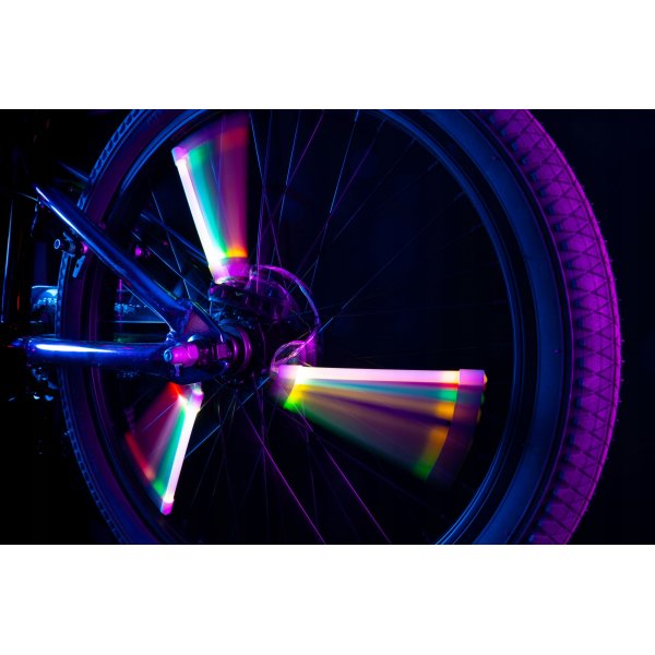 LED ekersbelysning cykel RGB 3-pack - batteridriven LED ekersbelysning cykel RGB 3-pack - batteridriven