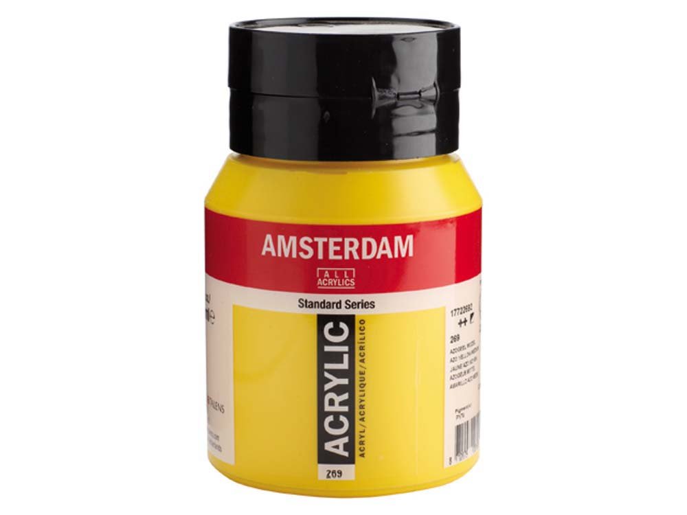 Amsterdam Akrylmaling 500 ml - Azo Mellemgul - Akrylfarver, Kunstnerfarver