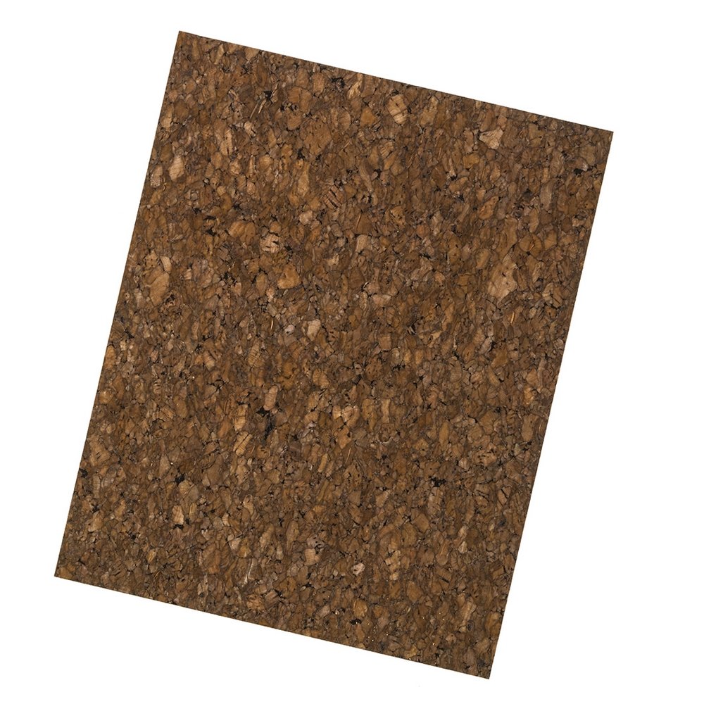 Korklæder 45x35 cm 0,65 mm - Marron - Kork dekorativt materiale, Dekorationmateriale, Hobbymateriale, Håndværk