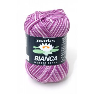 Bianca Ombre garn - 50 g - Pink / Hvid (1533)