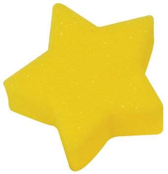 Skumgummist�mplar stj�rna, m�ne och moln 5 x 5 cm, 6-pack
