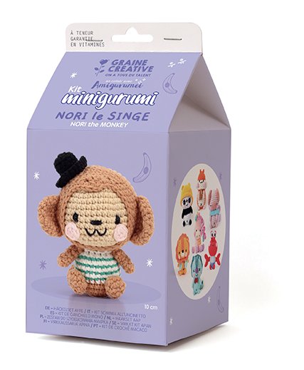 Minigurumikit apa Nori 10 cm Minigurumikit apa Nori 10 cm