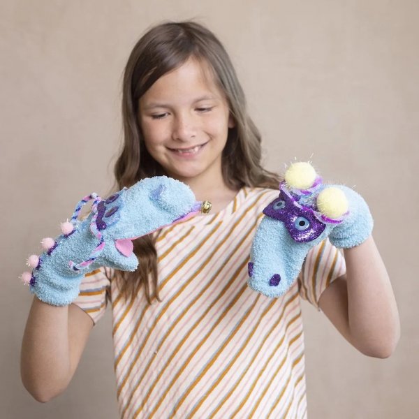 DIY Kit Dekoration, mixade färger, Sock Monster DIY Kit Dekoration, mixade färger, Sock Monster