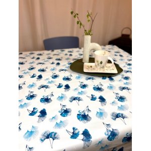 Vaxduk ginko bl� 140 cm