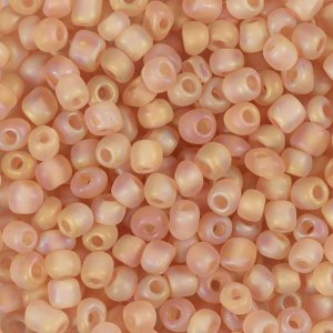 Rocaillepärlor matta frozen 4 mm Beige 25 g Rocaillepärlor matta frozen 4 mm Beige 25 g