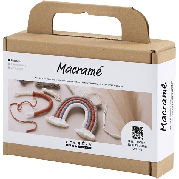Mini DIY Kit Makramé - Regnbåge Mini DIY Kit Makramé - Regnbåge