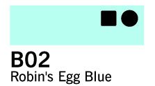 Copic Sketch - B02 - Robins Egg blue - Copic Sketch, Copic-penne, Markers, Penne, Penne, kridt & tusch