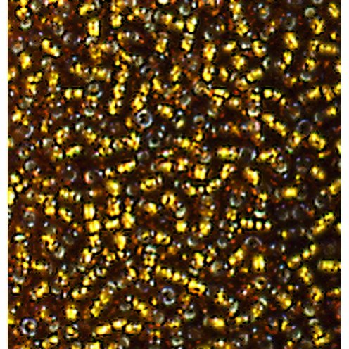 Rocaillespärlor silverlinjerade - åldrat guld Rocaillespärlor silverlinjerade - åldrat guld