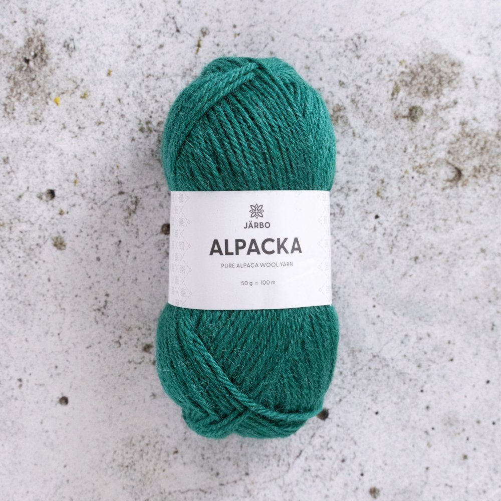 Alpaca - Grønt Dynasti - Järbo Alpaca, Alpakkagarn, Garn, Strikke, hækle, knytte og væve