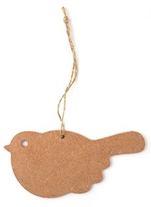 Set med 6 fåglar i MDF 14 x 7 cm Set med 6 fåglar i MDF 14 x 7 cm