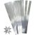 Stjrnstrimlor - silver - 6,5 cm - 100 strimlor