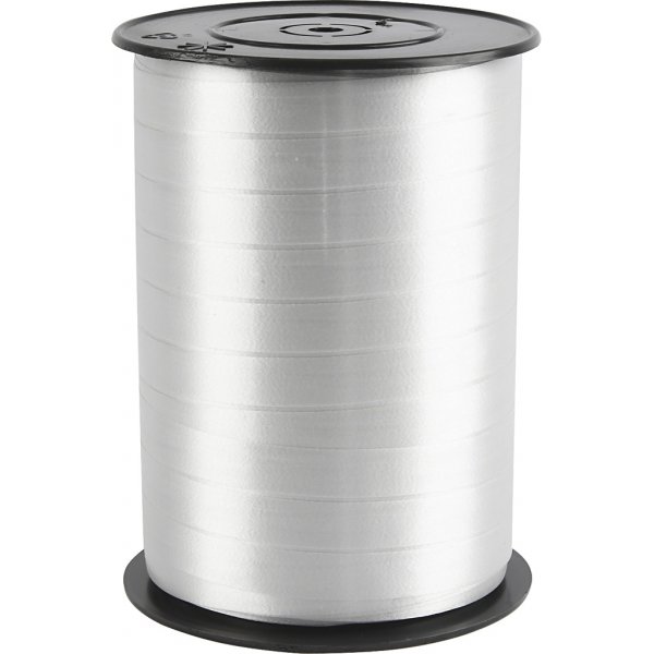Presentsnöre - silver - blank - 250 m Presentsnöre - silver - blank - 250 m