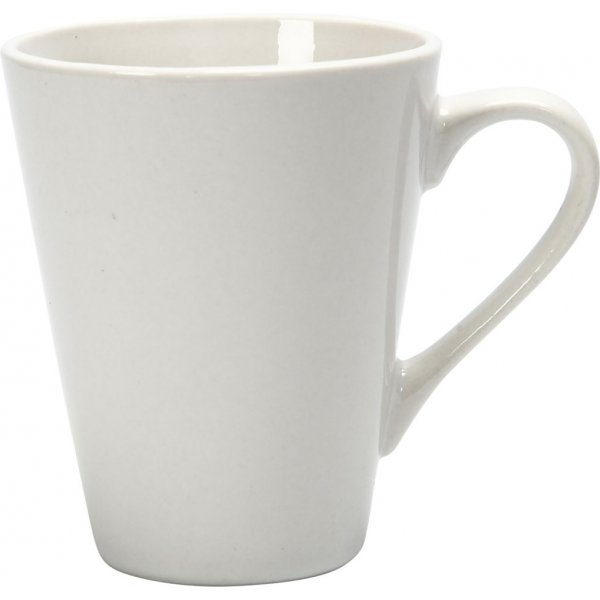 Muggar - vit - H10 cm - Ø5-8 cm Muggar - vit - H10 cm - Ø5-8 cm
