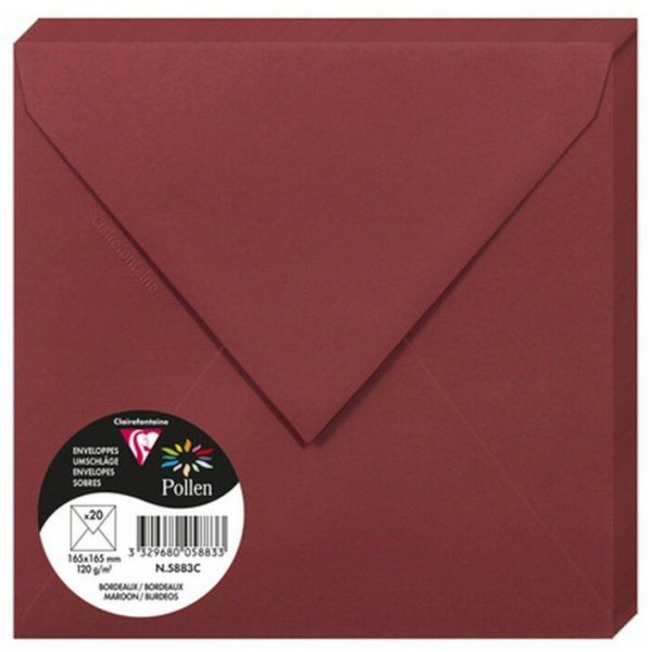 Pollen Kuvert 165x165- 20-pack - Rdbrun