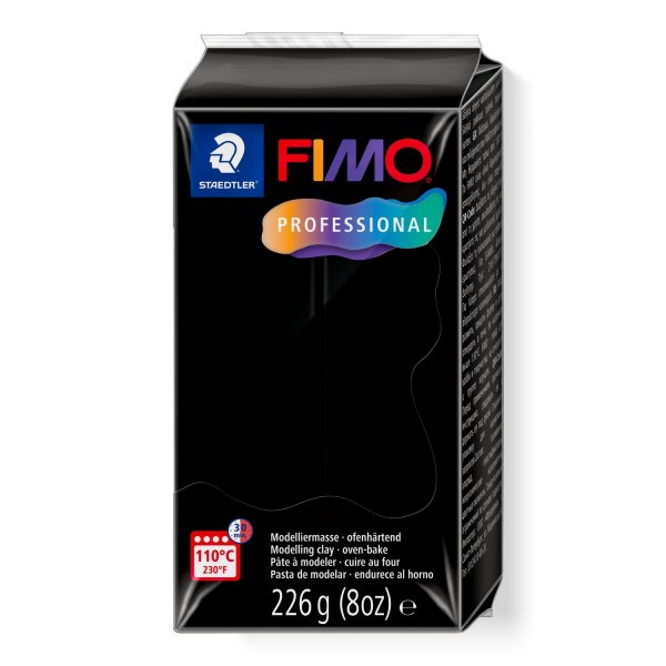 Ugnsh�rdande modellera FIMO professional 226 g svart