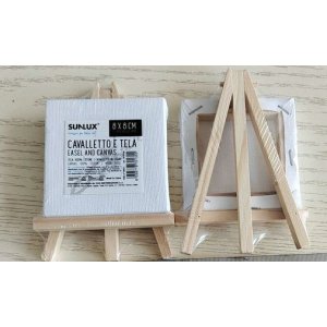 Canvas mini med staffli 8x8cm Canvas mini med staffli 8x8cm