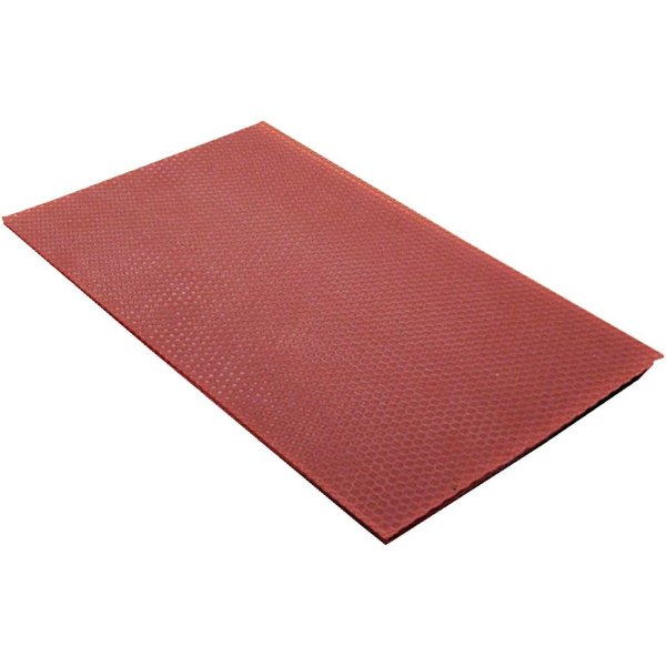 Bivoksplate 20 x 33 cm 2 mm Rød - 1 stk Bivoksplate 20 x 33 cm 2 mm Rød - 1 stk
