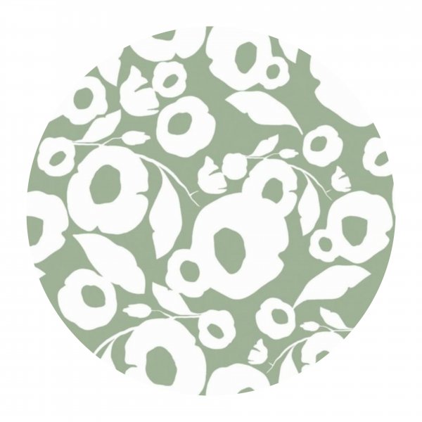 Vaxduk f�rdigsydd Growing up sage rund 160 cm