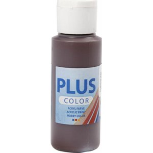 Plus Color Hobbymaling - sjokolade - 60 ml