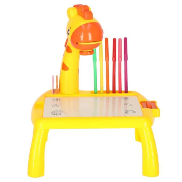 Projektordukbord Giraff Gul för barn Projektordukbord Giraff Gul för barn