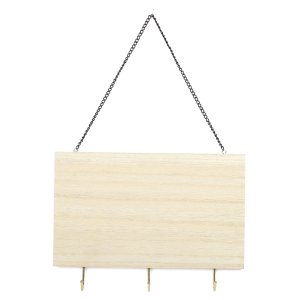 Nyckelhållare i trä med 3 krokar 25 x 18 cm Nyckelhållare i trä med 3 krokar 25 x 18 cm