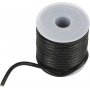 Ldersnre - svart - 3 mm - 5 m