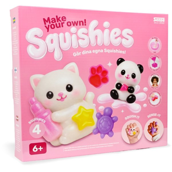 Skapa egna squishies Sense - stort set med katt och bj�rn